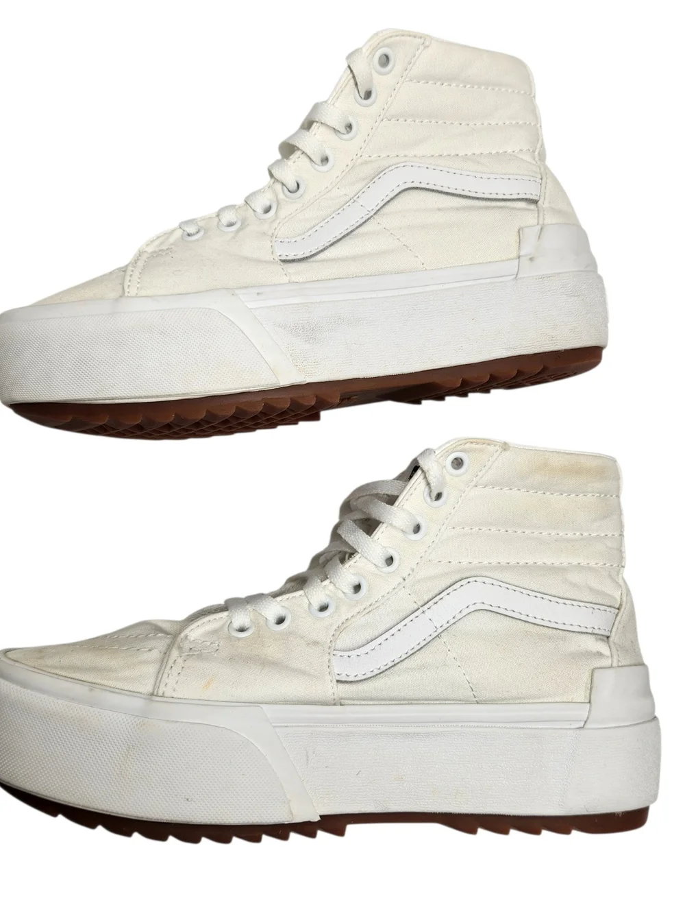 Vans Sk8-Hi Platform Sneakers in Off-White